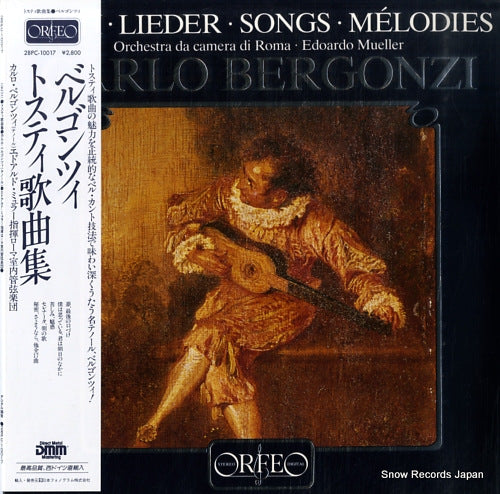 BERGONZI, CARLO tosti; lieder, songs, melodies 28PC-10017 / S073831A