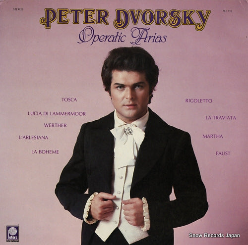 DVORSKY, PETER operatic arias PLE112