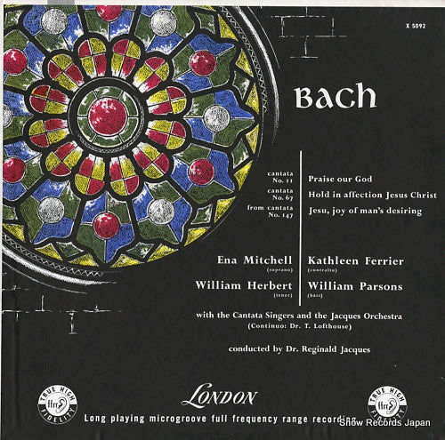 JACQUES, REGINALD bach; cantata no.11 and no.67 / from cantata no.147 LONDON5092