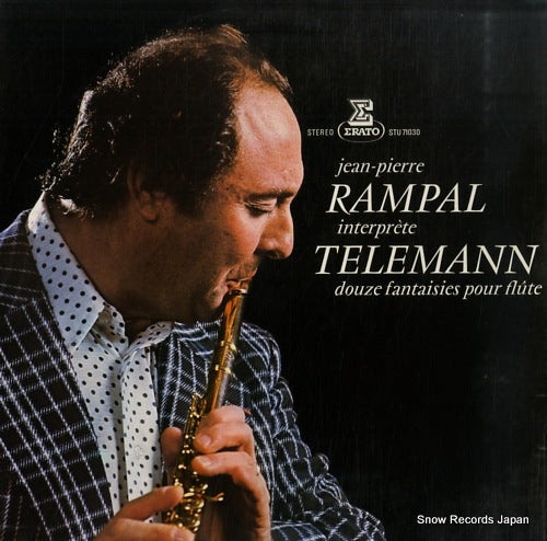 RAMPAL, JEAN-PIERRE telemann; douze fantaisies pour flute STU71030