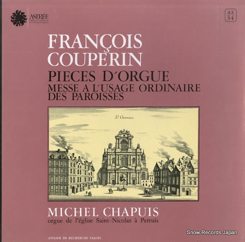 CHAPUIS, MICHEL couperin; pieces d'orgue AS34