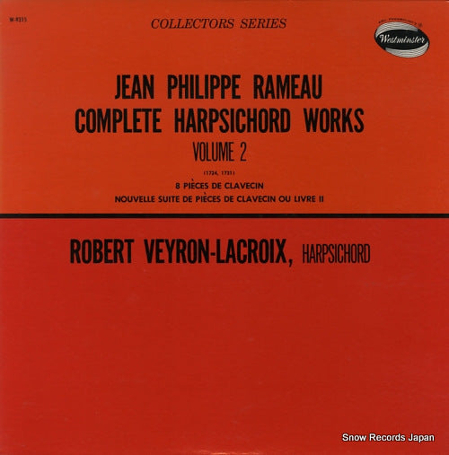 VEYRON-LACROIX, ROBERT rameau; complete harpsichord works volume 2 W-9315
