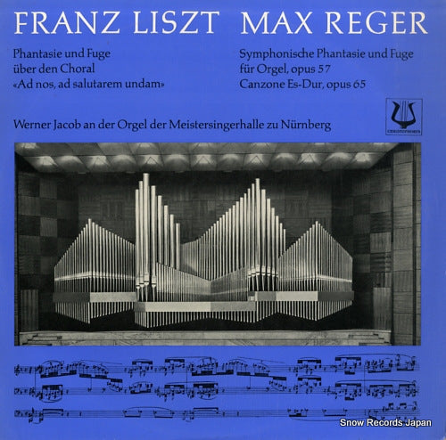 JACOB, WERNER liszt / reger; phantasie und fuge fur orgel SCGLP75905