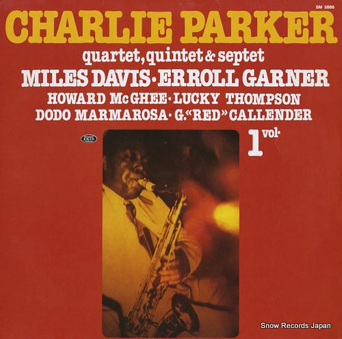 PARKER, CHARLIE quartet, quintet & septet vol.1 SM3866