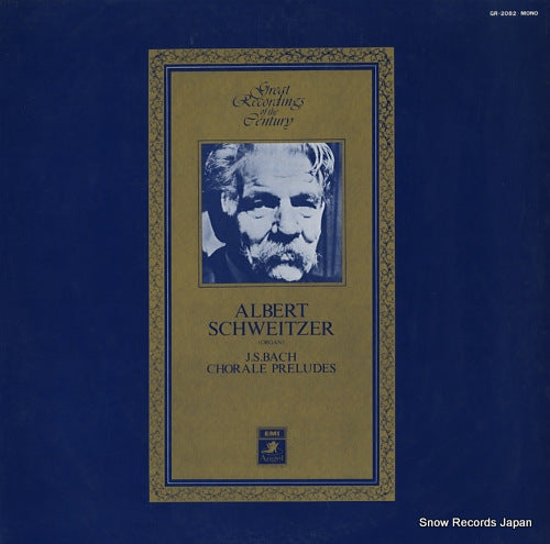 SCHWEITZER, ALBERT bach; chorale preludes GR-2082