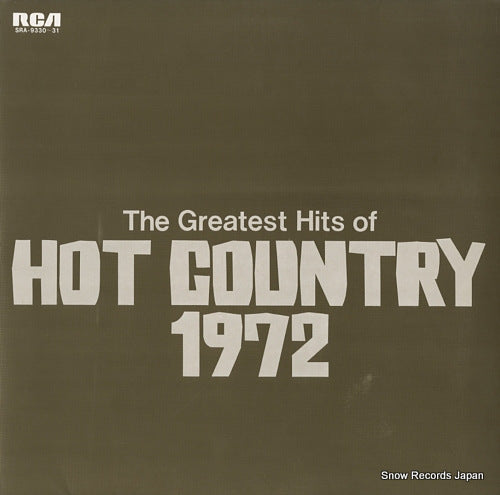 V/A the greatest hits of hot country 1972 SRA-9330-31