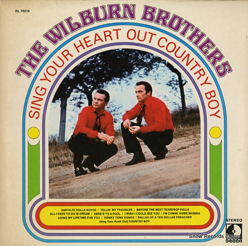 WILBURN BROTHERS, THE sing your heart out country boy DL75214