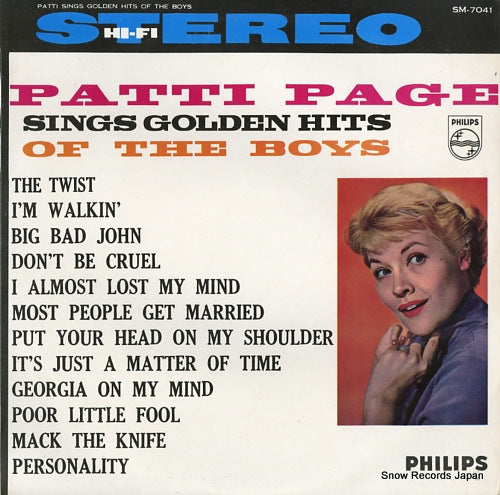 PAGE, PATTI sings golden hits of the boys SM-7041