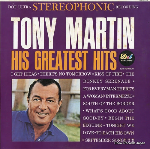 MARTIN, TONY his greatest hits YS-8040-AB