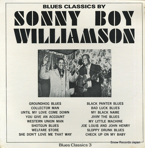 WILLIAMSON, SONNY BOY blues classics by BC3
