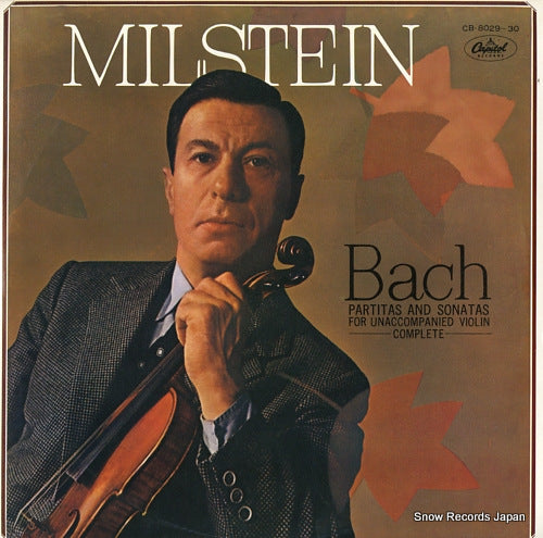 MILSTEIN, NATHAN bach; partitas and sonatas for unaccompanied violin-complete- CB-8029-30