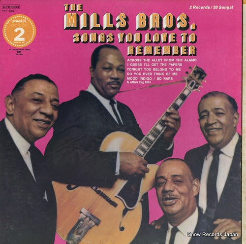 MILLS BROTHERS, THE songs you love to remember PTP2008