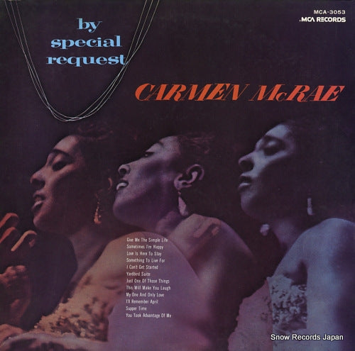MCRAE, CARMEN by special request MCA-3053