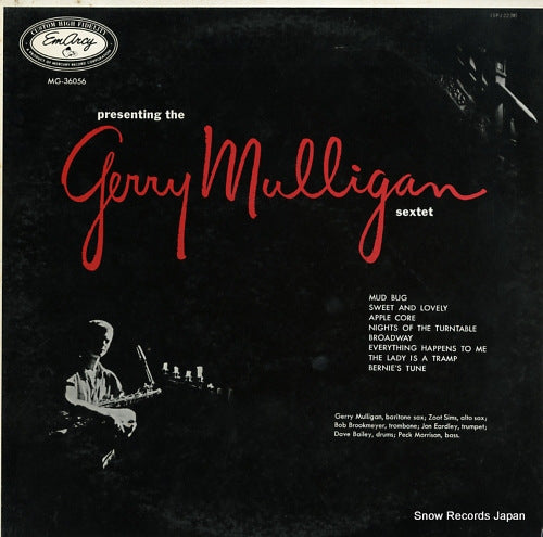 MULLIGAN, GERRY, SEXTET presenting the gerry mulligan sextet 15PJ-22(M)