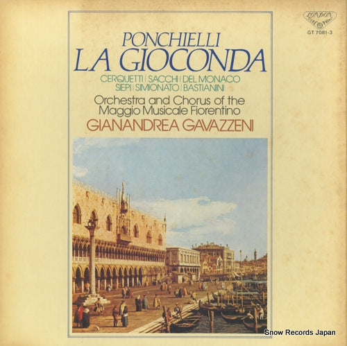 GAVAZZENI, GIANANDREA ponchielli; la gioconda-complete recording GT-7081