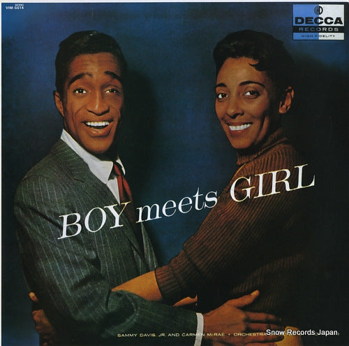 DAVIS, SAMMY, JR., AND CARMEN MCRAE boy meets girl VIM-5614(M)