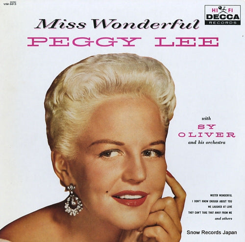 LEE, PEGGY miss wonderful VIM-5613(M)