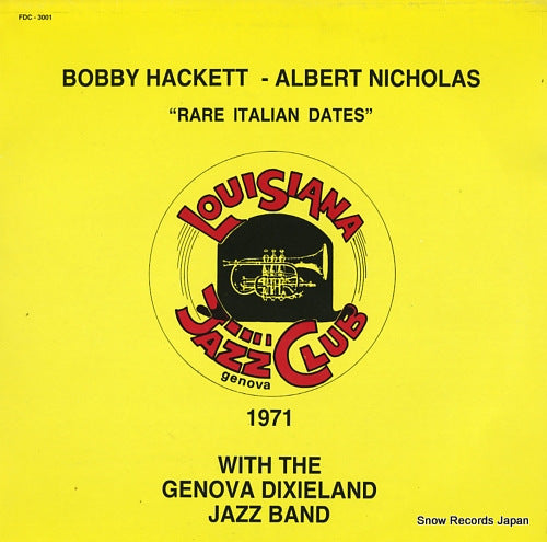 HACKETT, BOBBY / ALBERT NICHOLAS rare italian dates FDC-3001
