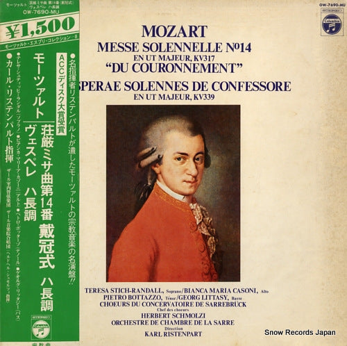 RISTENPART, KARL mozart; messe solennelle no.14 OW-7690-MU