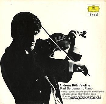ROHN, ANDREAS handel; sonata a violino solo e cembalo 642103