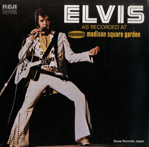 PRESLEY, ELVIS elvis as recorded at madison square garden AFL1-4776