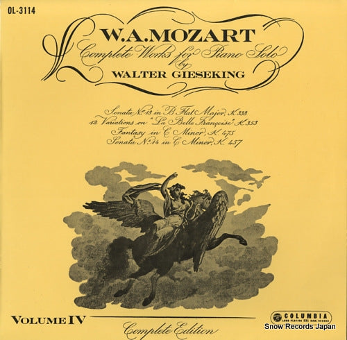 GIESEKING, WALTER mozart; piamo works vol.iv OL-3114