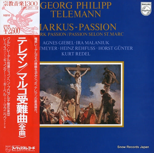 REDEL, KURT telemann,; markus-passion 13PC-211-12