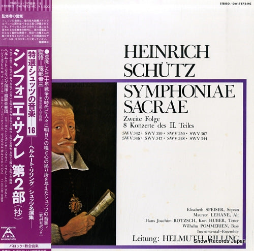 RILLING, HELMUTH schutz; symphoniae sacrae (zweite folge, 8 konzerte des ii. teiles) OW-7872-MC