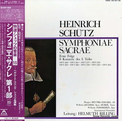 RILLING, HELMUTH schutz; symphoniae sacrae (erste folge, 9 konzerte des i. teiles) OW-7871-MC