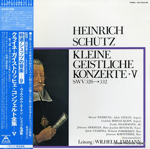 EHMANN, WILHELM schutz; kleine geistliche konzerte v OW-7835-MC