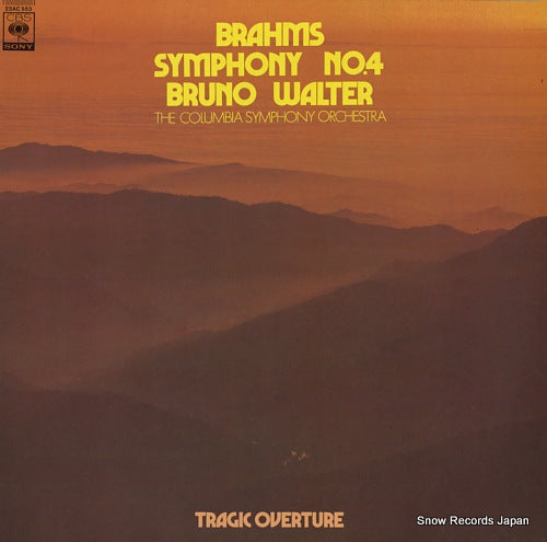 WALTER, BRUNO brahms; symphony no.4 23AC553