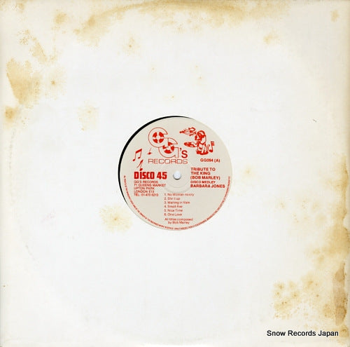 JONES, BARBARA tribute to the king(bob marley) GG094