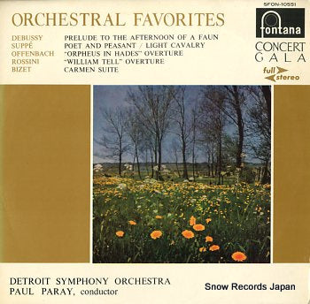 PARAY, PAUL orchestral favorites SFON-10551