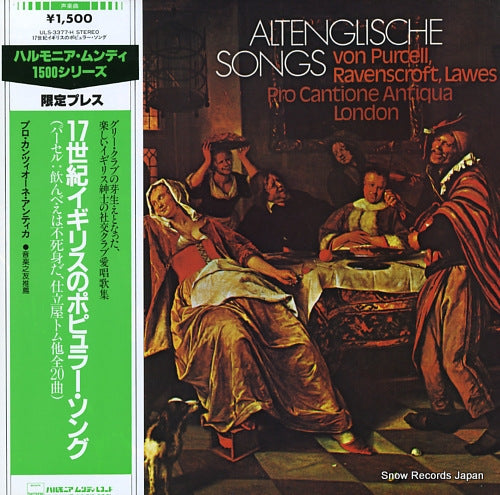 PRO CANTIONE ANTIQUA LONDON altenglische songs ULS-3377-H