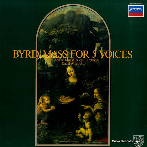 WILLCOCKS, DAVID byrd; mass for 5 voices L20C-1249