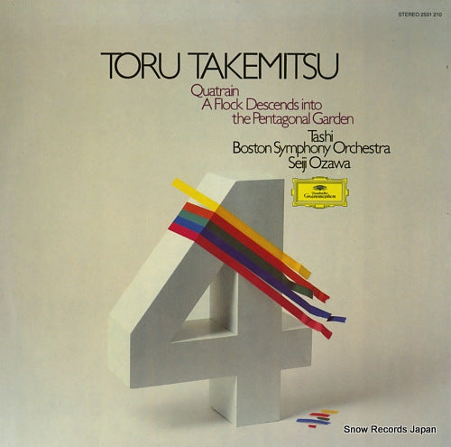 OZAWA, SEIJI takemitsu toru; quatrain / a flock descends into the pentagonal garden 2531210