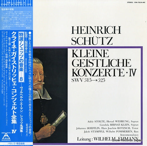 EHMANN, WILHELM schutz; kleine geistliche konzerte iv swv315-325 OW-7834-MC