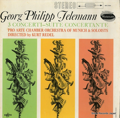 REDEL, KURT telemann; 3 concerti-suite concertante WST-17042