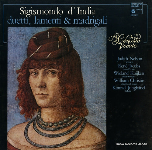 CONCERTO VOCALE sigismondo d'india; duetti, lamenti & madrigali HM1011