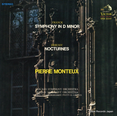 MONTEUX, PIERRE franck; symphony in d minor SRA-2241