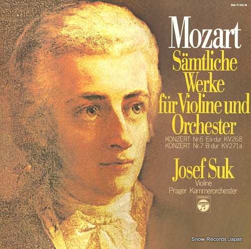 SUK, JOSEF mozart; samtliche werke fur violine und orchester OQ-7185-N