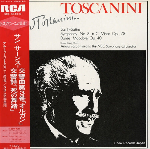 TOSCANINI, ARTURO saint-saens; symphony no.3 / danse macabre, op.40 SRA-8043(M)