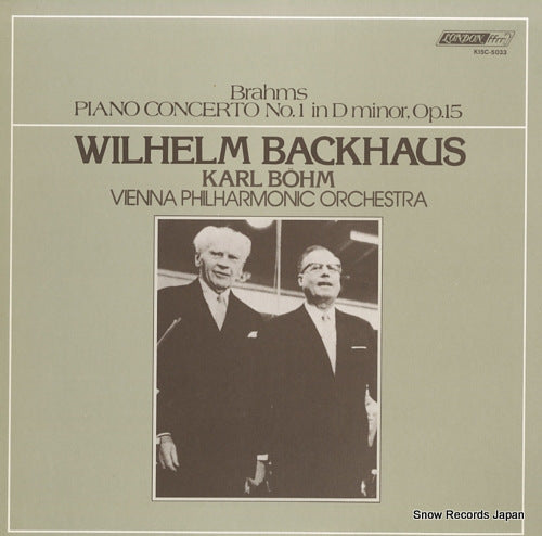 BACKHAUS, WILHELM brahms; piano concerto no.1 in d minor, op.15 K15C-5033