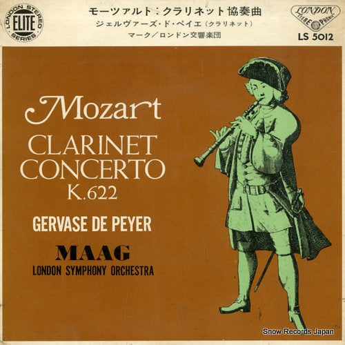 PEYER, GERVASE DE mozart; clarinet concerto in a major, k.622 LS5012