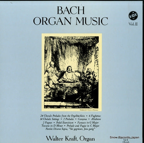 KRAFT, WALTER bach; organ music (complete) vol.ii H-4004-6V