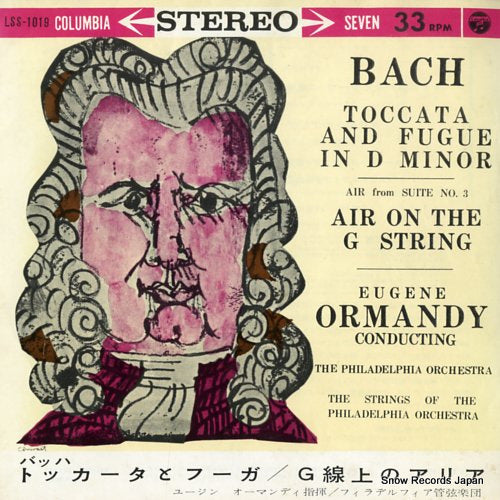 ORMANDY, EUGENE bach; toccata and fugue in d minor LSS-1019