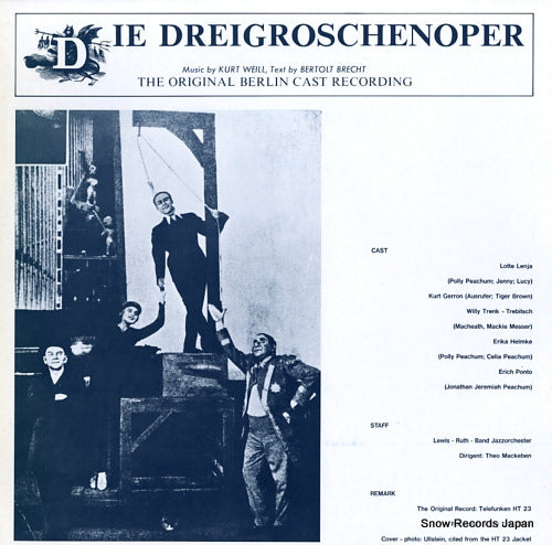 WEILL, KURT die dreigroschenoper MFPL-C-83901