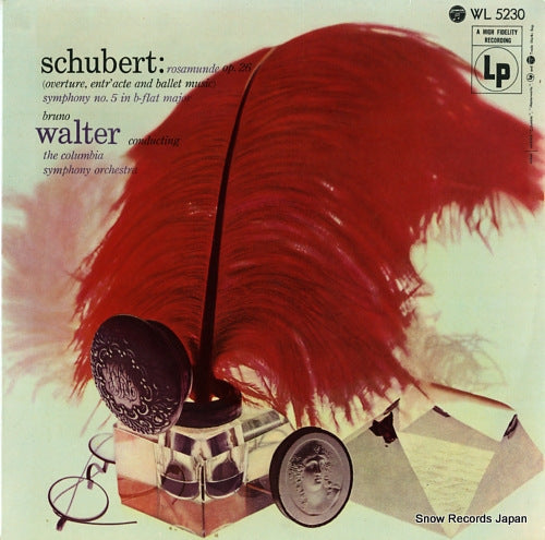 WALTER, BRUNO schubert; rosamunde op.26 (overture, enter' acte and ballet music) WL5230
