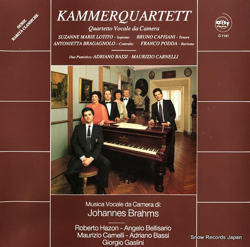 KAMMERQUARTET brahms; liebeslieder walzer op.52 C1141