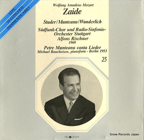 RISCHNER, ALFONS mozart; zaide MEL223